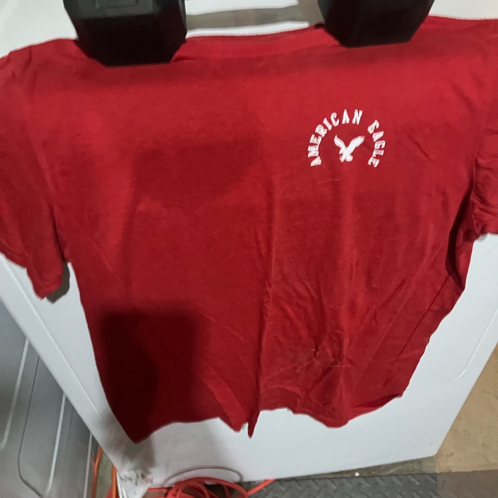 Red M American Eagle T-shirt